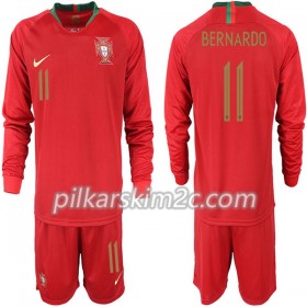 Koszulka Portugalia BERNARDO 11 Dziecięca Główna Mistrzostwa Świata 2018 - Koszulki Piłkarskie(L/S)